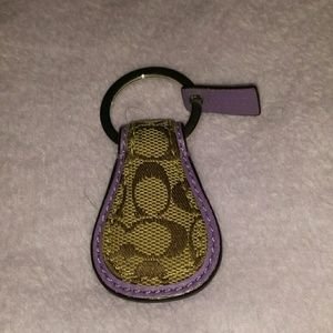 Coach teardrop keychain